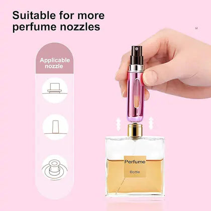 MistOnTheGo | Portable Mini Refillable Perfume Atomizer Spray Bottle